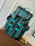 LV M21936 Louis Vuitton LV x YK  Christopher MM Backpack Monogram Black and Blue