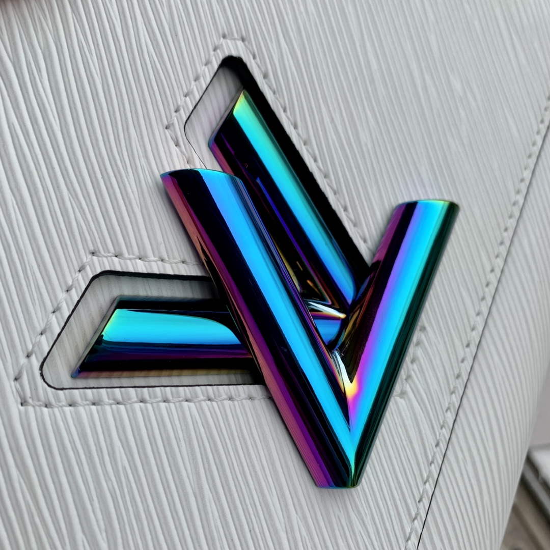 LV M22029 Louis Vuitton Twist MM Bag Epi Leather White - Default Title - View 5