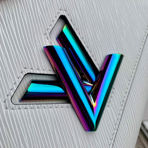 LV M22029 Louis Vuitton Twist MM Bag Epi Leather White - Default Title - View 5