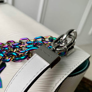 LV M22029 Louis Vuitton Twist MM Bag Epi Leather White - Default Title - View 7