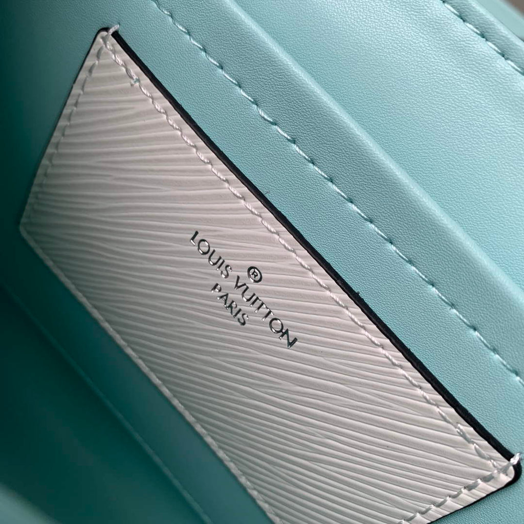 LV M22029 Louis Vuitton Twist MM Bag Epi Leather White
