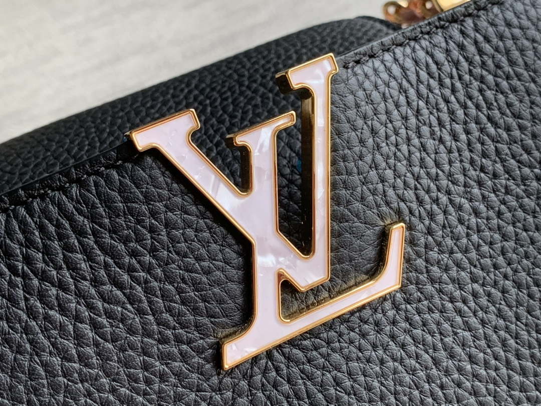 LV M22121 Louis Vuitton Capucines BB Handbag Black - Default Title - View 5