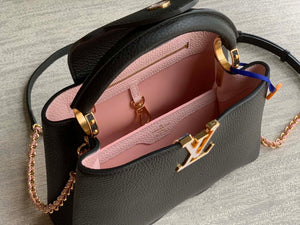 LV M22121 Louis Vuitton Capucines BB Handbag Black - Default Title - View 7