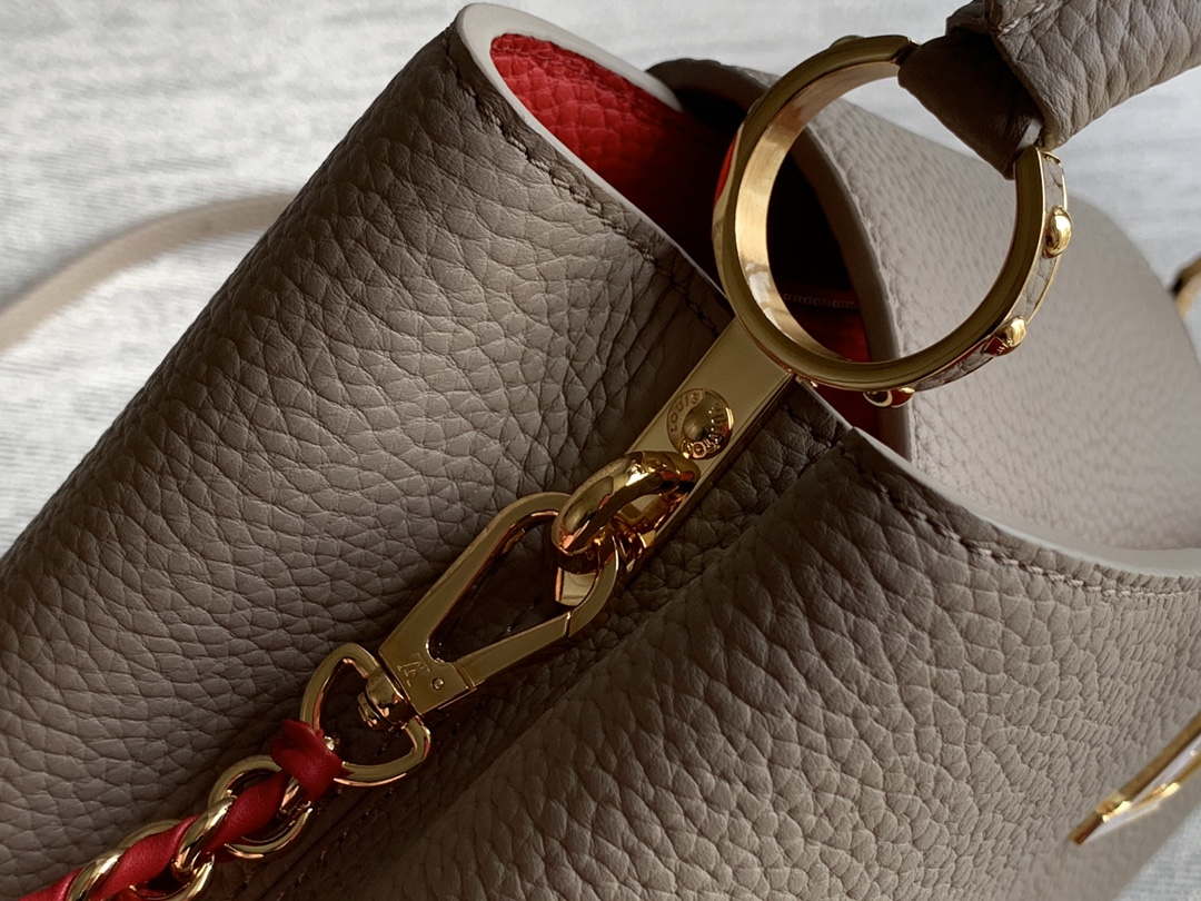 LV M22121 Louis Vuitton Capucines BB Handbag Gray - Default Title - View 6