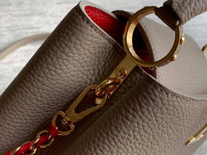 LV M22121 Louis Vuitton Capucines BB Handbag Gray - Default Title - View 6