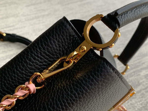 LV M22121 Louis Vuitton Capucines Mini Handbag Black - Default Title - View 6