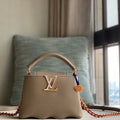 LV M22121 Louis Vuitton Capucines Mini Handbag Gray - Default Title - View 1