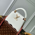 LV M22121 Louis Vuitton Capucines Mini Handbag Snow White - Default Title - View 1