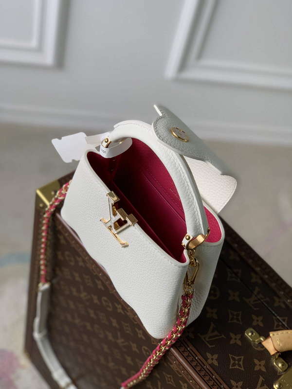 LV M22121 Louis Vuitton Capucines Mini Handbag Snow White - Default Title - View 9