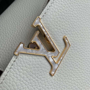 LV M22121 Louis Vuitton Capucines MM Handbag Snow White - Default Title - View 5