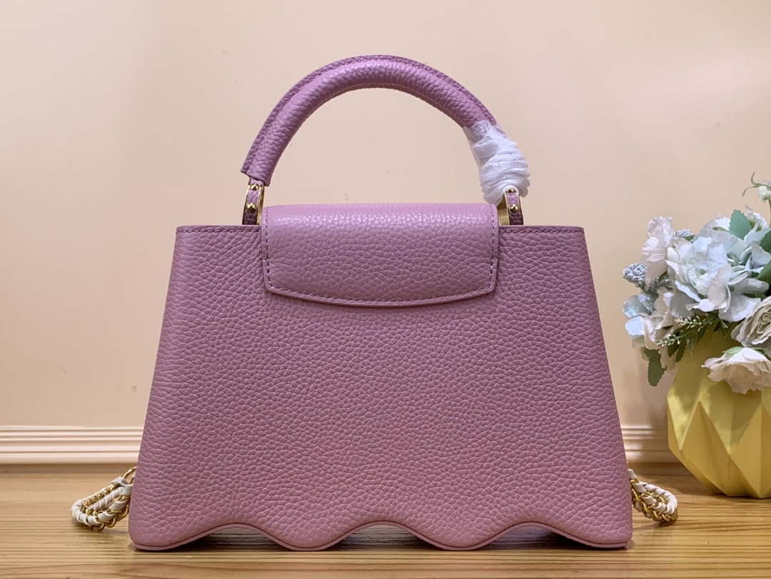LV M22122 Louis Vuitton Capucines BB Handbag Pink - Default Title - View 3