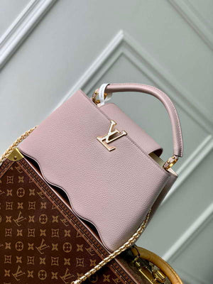 LV M22122 Louis Vuitton Capucines MM Handbag Wisteria - Default Title - View 1