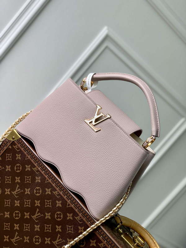 LV M22122 Louis Vuitton Capucines MM Handbag Wisteria - Default Title - View 1