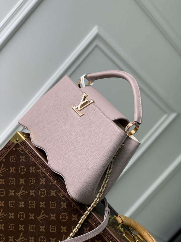 LV M22122 Louis Vuitton Capucines MM Handbag Wisteria - Default Title - View 2