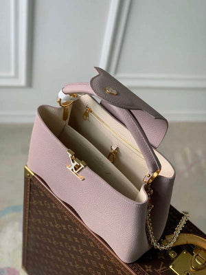 LV M22122 Louis Vuitton Capucines MM Handbag Wisteria - Default Title - View 9