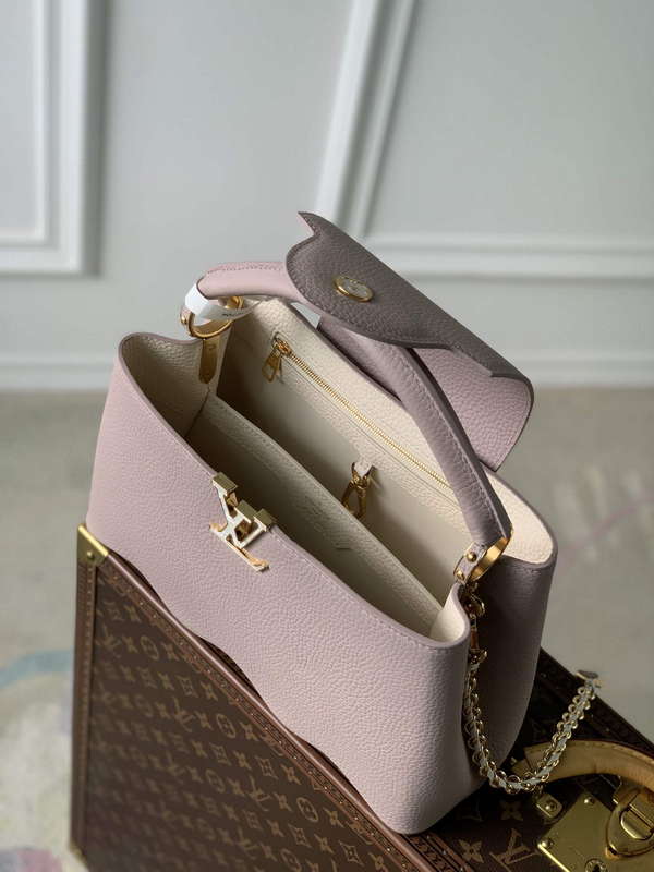 LV M22122 Louis Vuitton Capucines MM Handbag Wisteria - Default Title - View 9