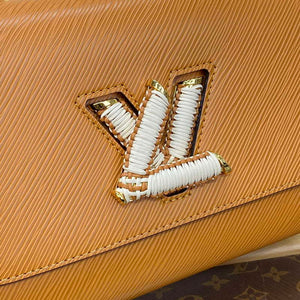 LV M22229 Louis Vuitton Twist MM Handbag Honey Gold - Default Title - View 5