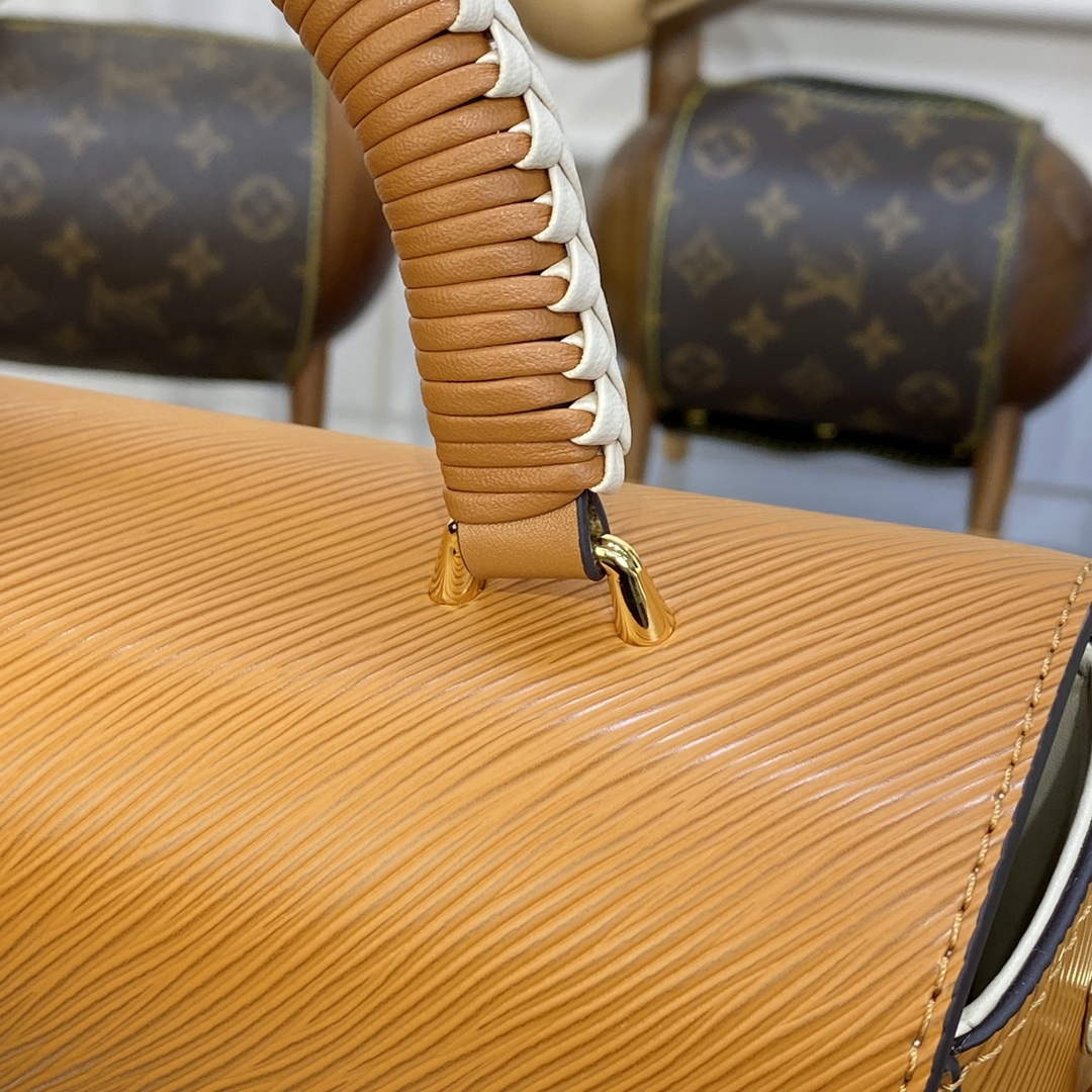 LV M22229 Louis Vuitton Twist MM Handbag Honey Gold - Default Title - View 6