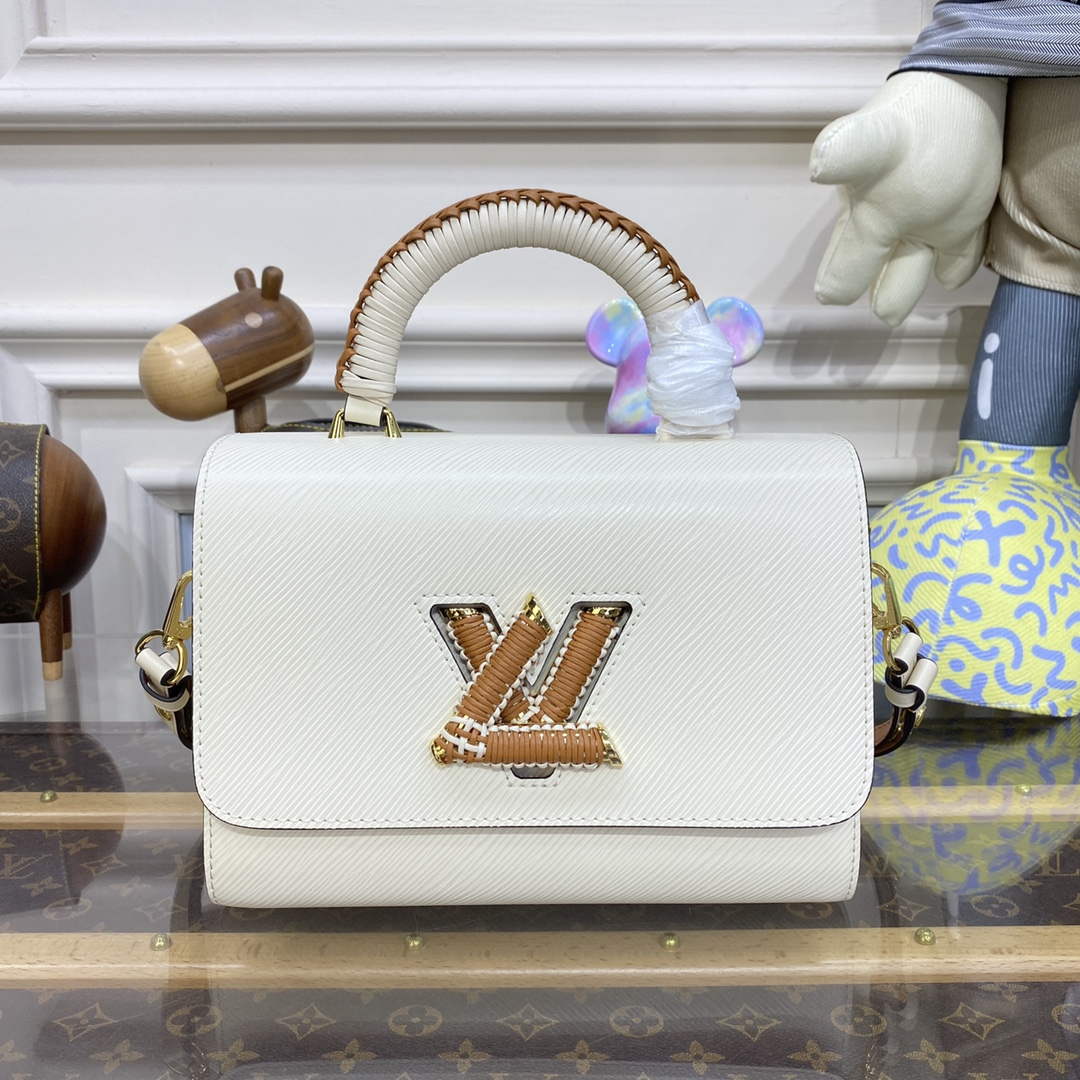 LV M22236 Louis Vuitton Twist MM Handbag Quartz - Default Title - View 1