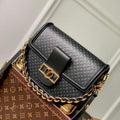 LV M22276 Louis Vuitton Dauphine MM Bag Black - Default Title - View 1