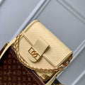 LV M22276 Louis Vuitton Dauphine MM Bag Yellow - Default Title - View 1