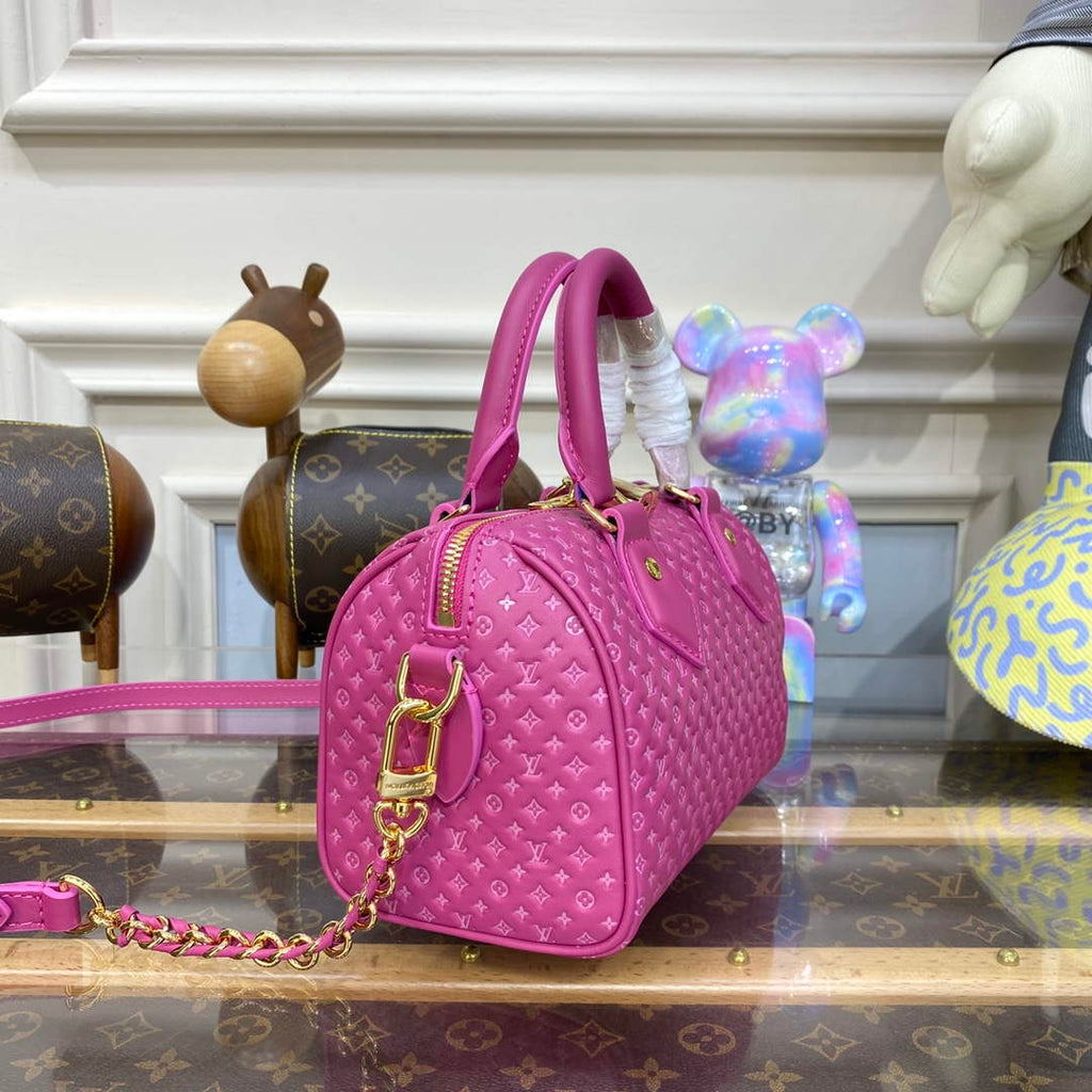 LV M22286 Louis Vuitton Speedy Bandouliere 20 Handbag Rose
