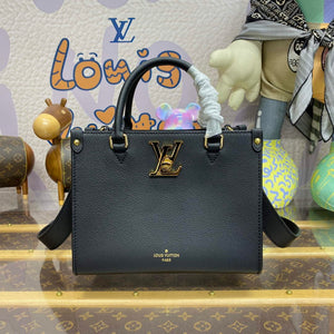 LV M22311 Louis Vuitton Lock & Go Handbag Black - Default Title - View 1