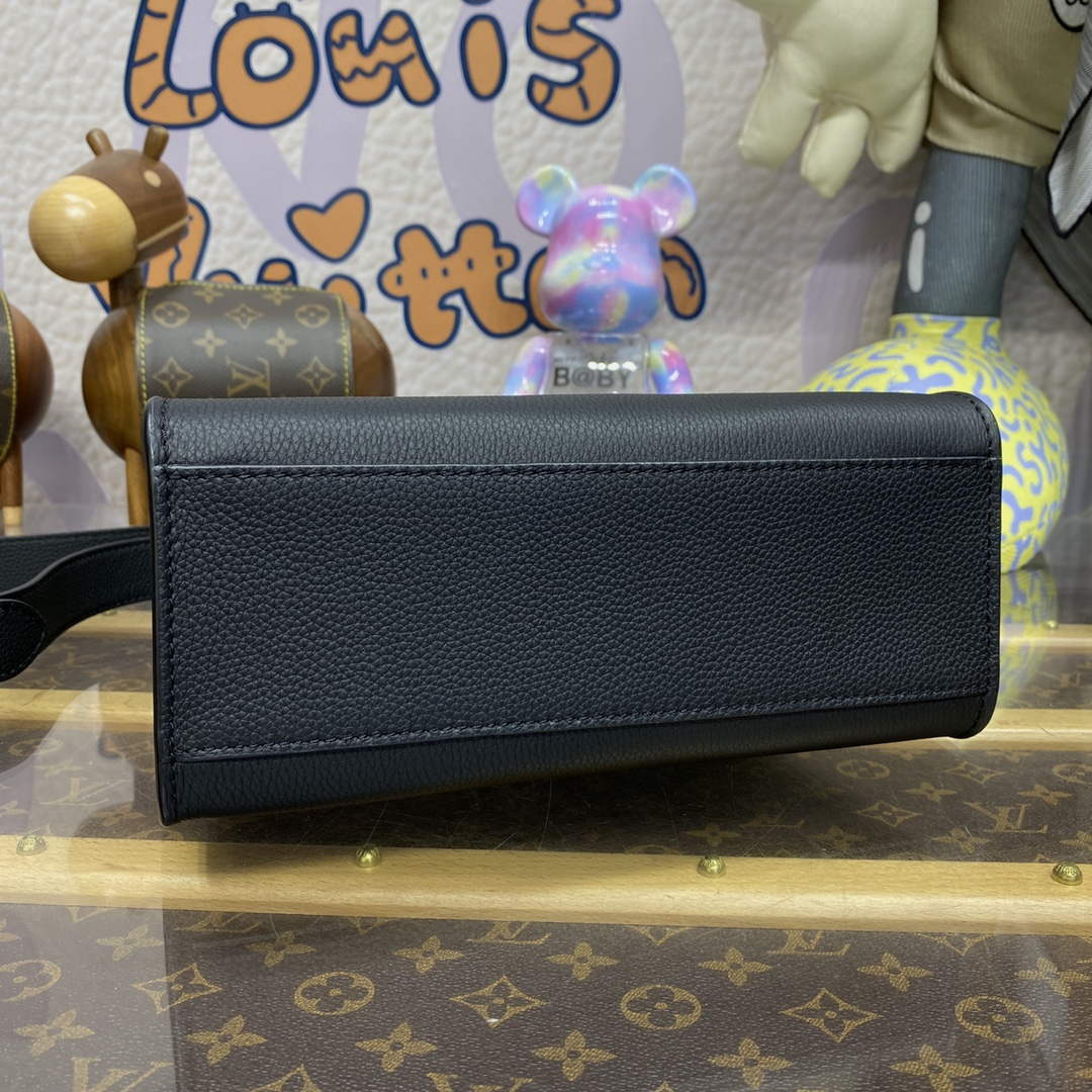 LV M22311 Louis Vuitton Lock & Go Handbag Black