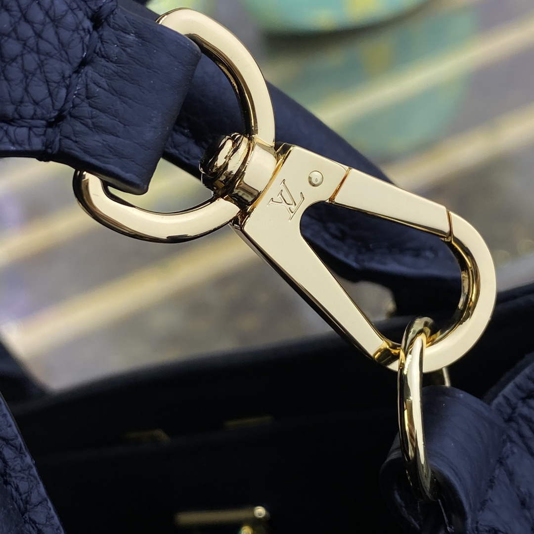 LV M22311 Louis Vuitton Lock & Go Handbag Black - Default Title - View 7