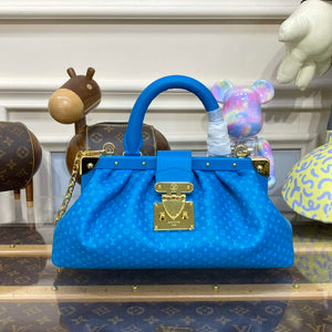 LV M22325 Louis Vuitton Monogram Clutch Blue - Default Title - View 1