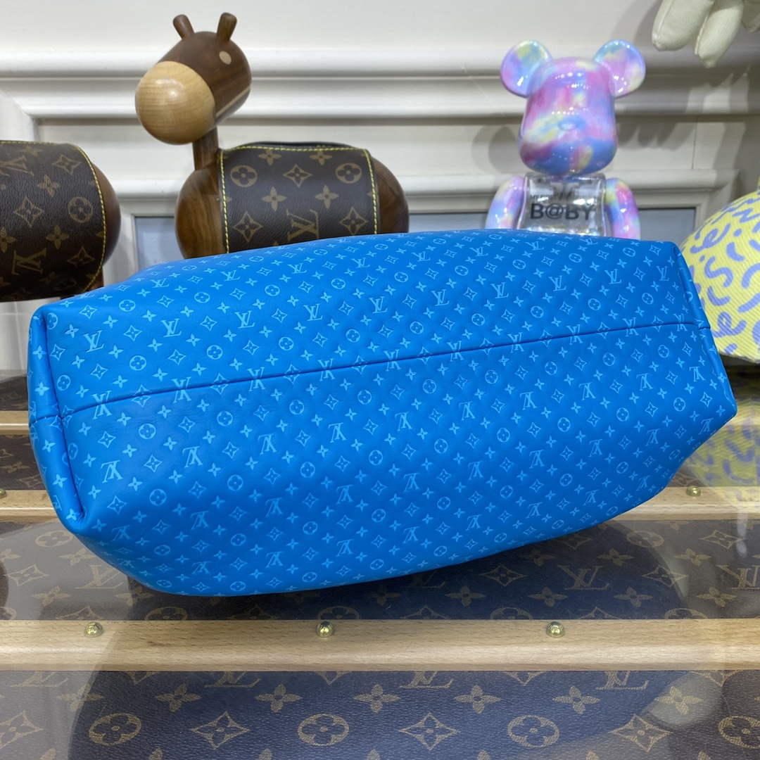 LV M22325 Louis Vuitton Monogram Clutch Blue - Default Title - View 4