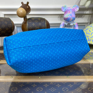 LV M22325 Louis Vuitton Monogram Clutch Blue - Default Title - View 4