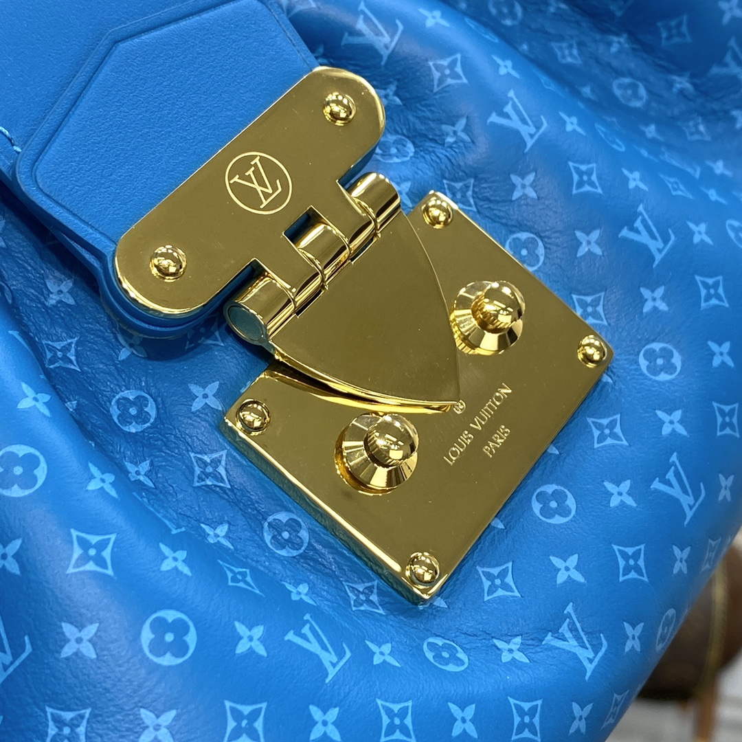 LV M22325 Louis Vuitton Monogram Clutch Blue - Default Title - View 6