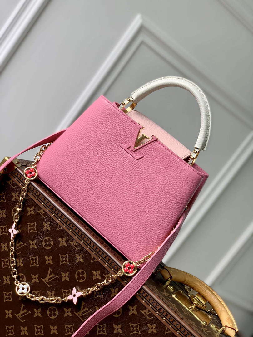 LV M22375 Louis Vuitton Capucines BB Bag Pink - Default Title - View 1