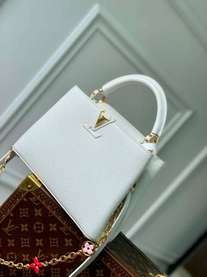 LV M22375 Louis Vuitton Capucines BB Handbag White - Default Title - View 2