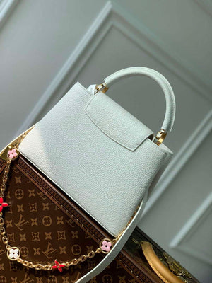 LV M22375 Louis Vuitton Capucines BB Handbag White - Default Title - View 3