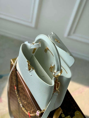 LV M22375 Louis Vuitton Capucines BB Handbag White - Default Title - View 8