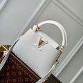 LV M22375 Louis Vuitton Capucines Mini Handbag White - Default Title - View 1