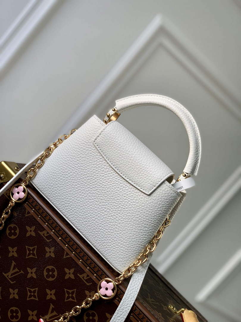LV M22375 Louis Vuitton Capucines Mini Handbag White - Default Title - View 2