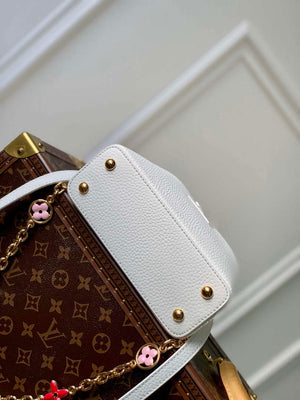 LV M22375 Louis Vuitton Capucines Mini Handbag White - Default Title - View 4