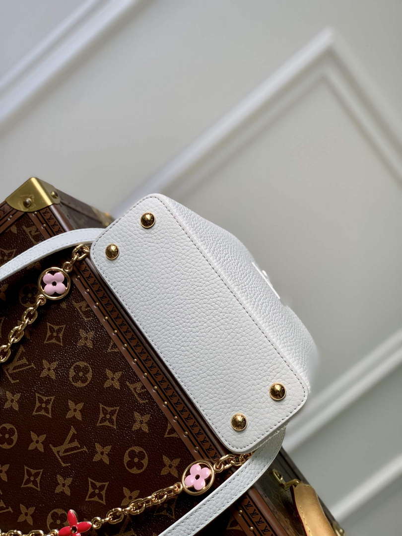 LV M22375 Louis Vuitton Capucines Mini Handbag White - Default Title - View 4
