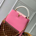 LV M22375 Louis Vuitton Capucines MM Handbag Pink - Default Title - View 1