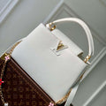 LV M22375 Louis Vuitton Capucines MM Handbag White - Default Title - View 1