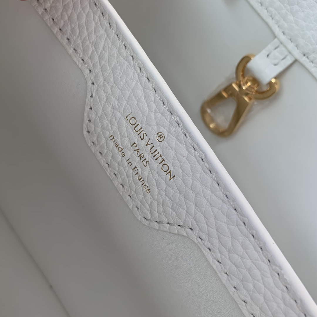 LV M22375 Louis Vuitton Capucines MM Handbag White - Default Title - View 8