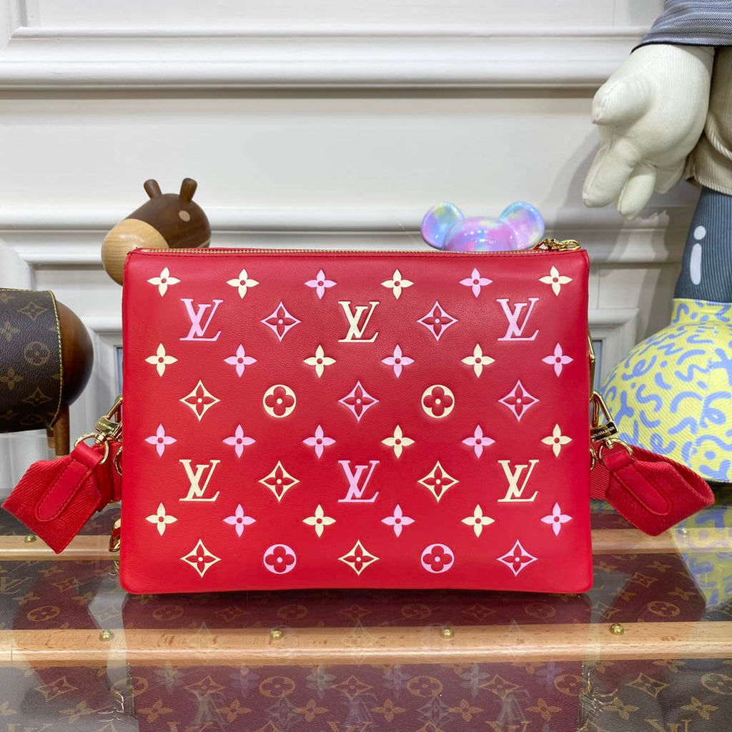 LV M22397 Louis Vuitton Coussin PM Handbag Coquelicot Red