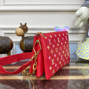 LV M22397 Louis Vuitton Coussin PM Handbag Coquelicot Red - Default Title - View 3