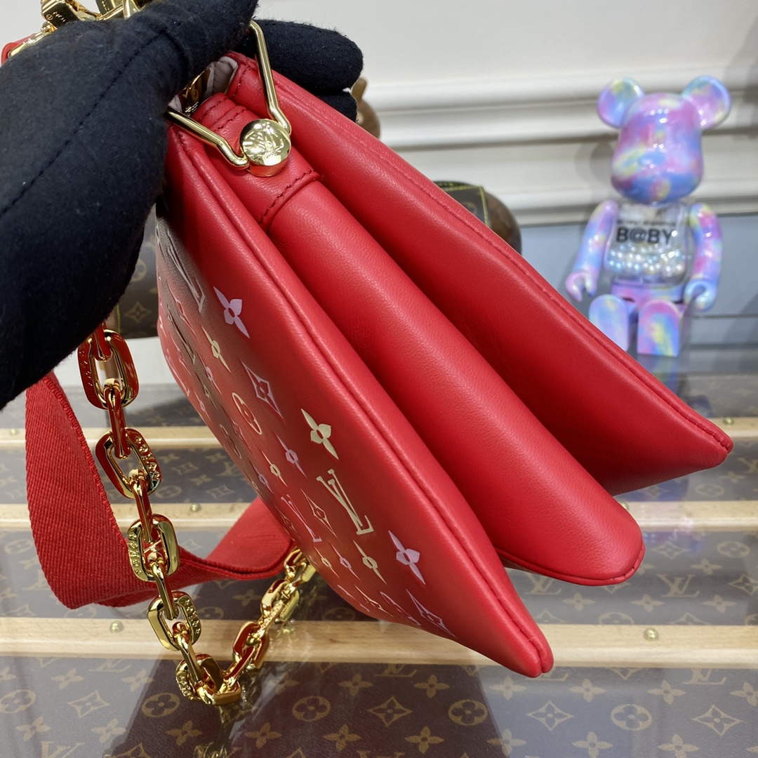 LV M22397 Louis Vuitton Coussin PM Handbag Coquelicot Red - Default Title - View 4