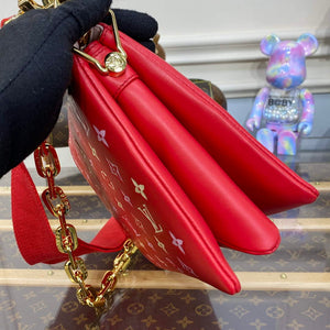 LV M22397 Louis Vuitton Coussin PM Handbag Coquelicot Red - Default Title - View 4