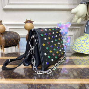 LV M22429 Louis Vuitton Coussin PM Bag black diamond - Default Title - View 2