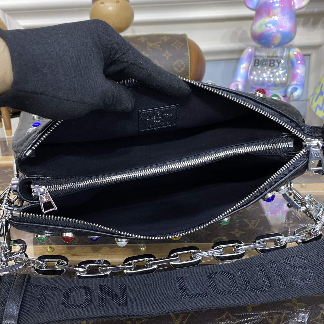 LV M22429 Louis Vuitton Coussin PM Bag black diamond - Default Title - View 9